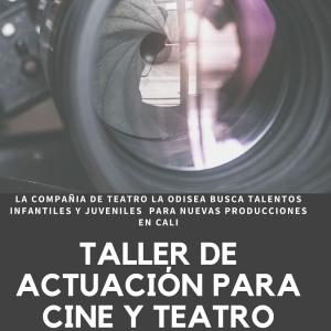 LA COMPAÑIA DE TEATRO LA ODISEA BUSCA TALENTOS INFANTILES Y JUVENILES PARA NUEVAS PRODUCCIONES EN CALI. 